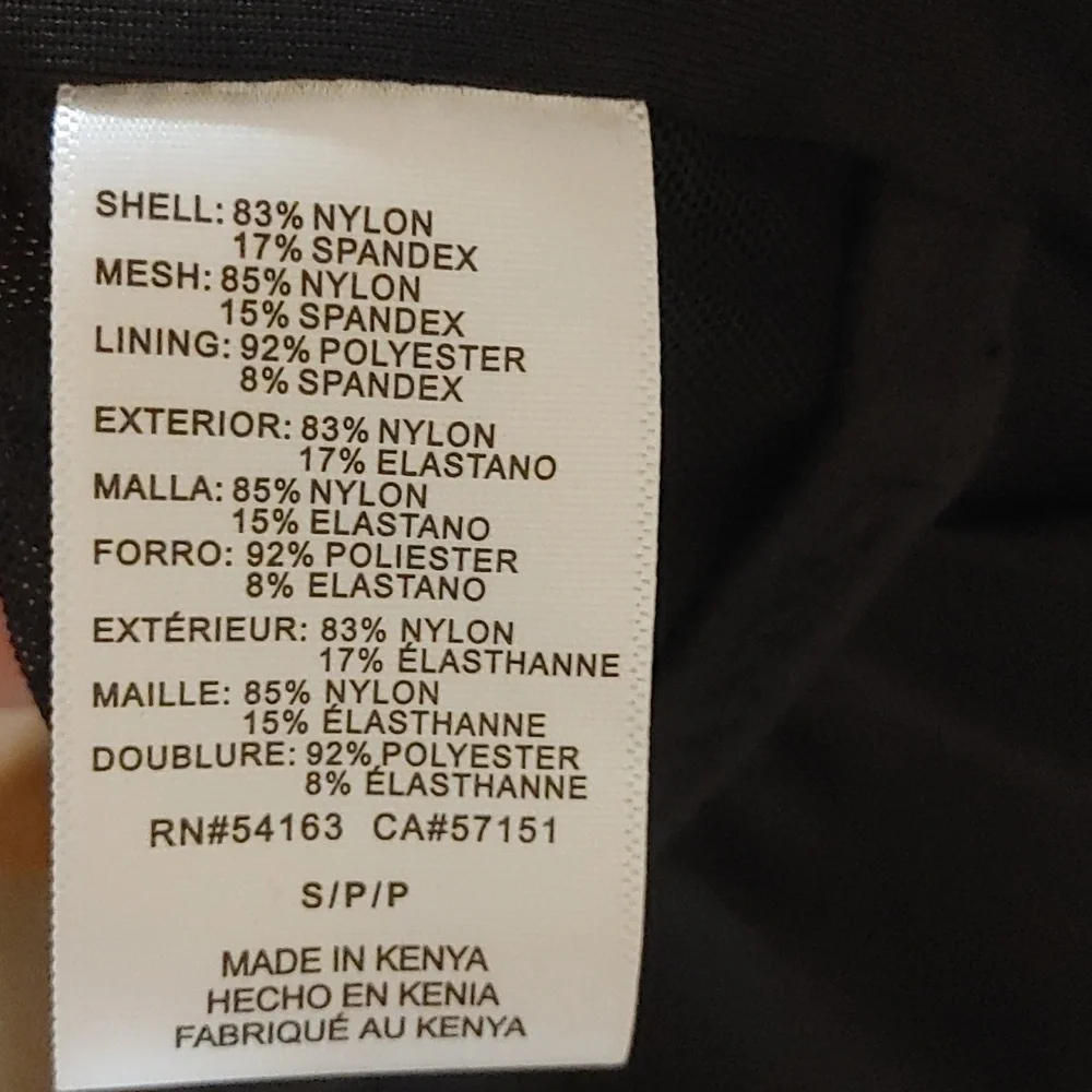 NWOT‎ DKNY Women's Swimsuit black one piece S M L - Picture 4 of 5